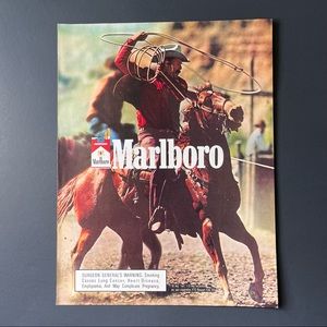 Original Vintage print ad 1987 MARLBORO 8.5x11